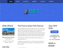 Tablet Screenshot of prairiestatefilmfest.com